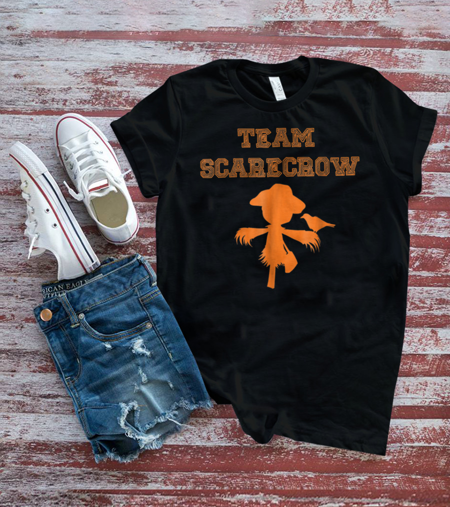 Team Scarecrow Silhouette With Crow T-Shirt
