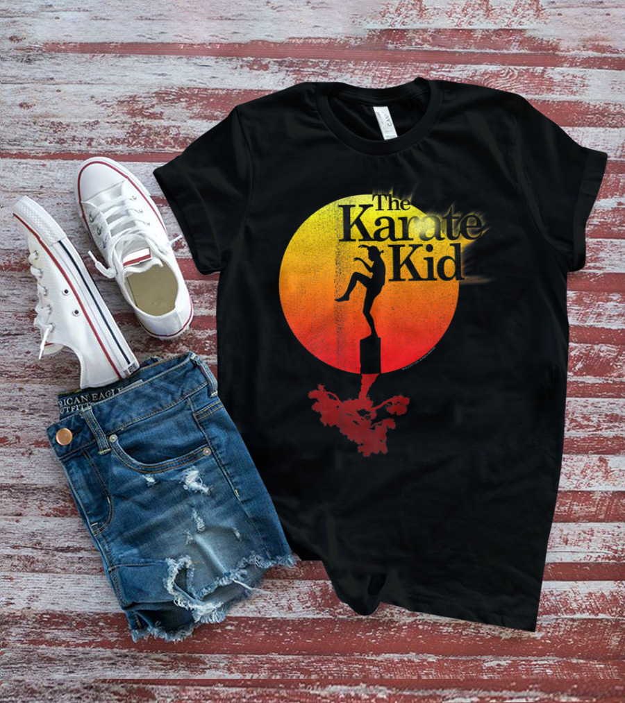 The Karate Kid Crane Kick Sun Gradient Circle T-Shirt