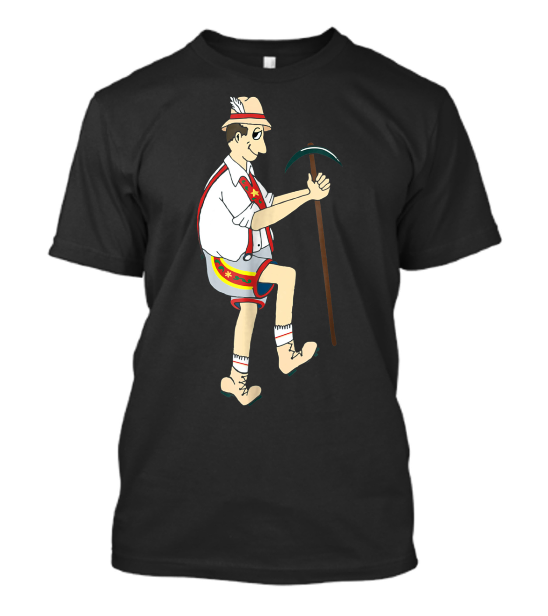 Yodely Guy The Price Is Right Cliff Hangers Game Character Bavarian Lederhosen T-Shirt