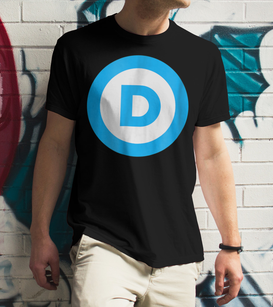 Vote Elect Democrat Freedom D Circle T-Shirt