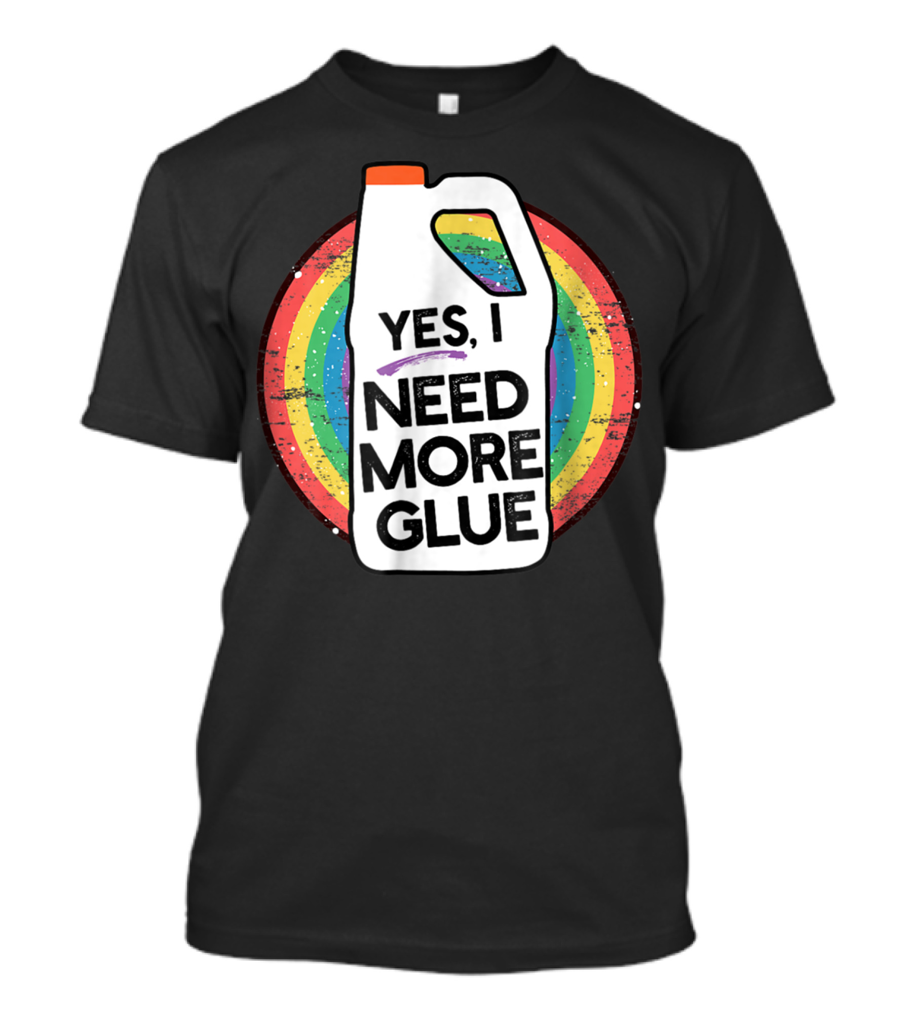 Yes I Need More Glue Rainbow Gallon Kids Slime T-Shirt