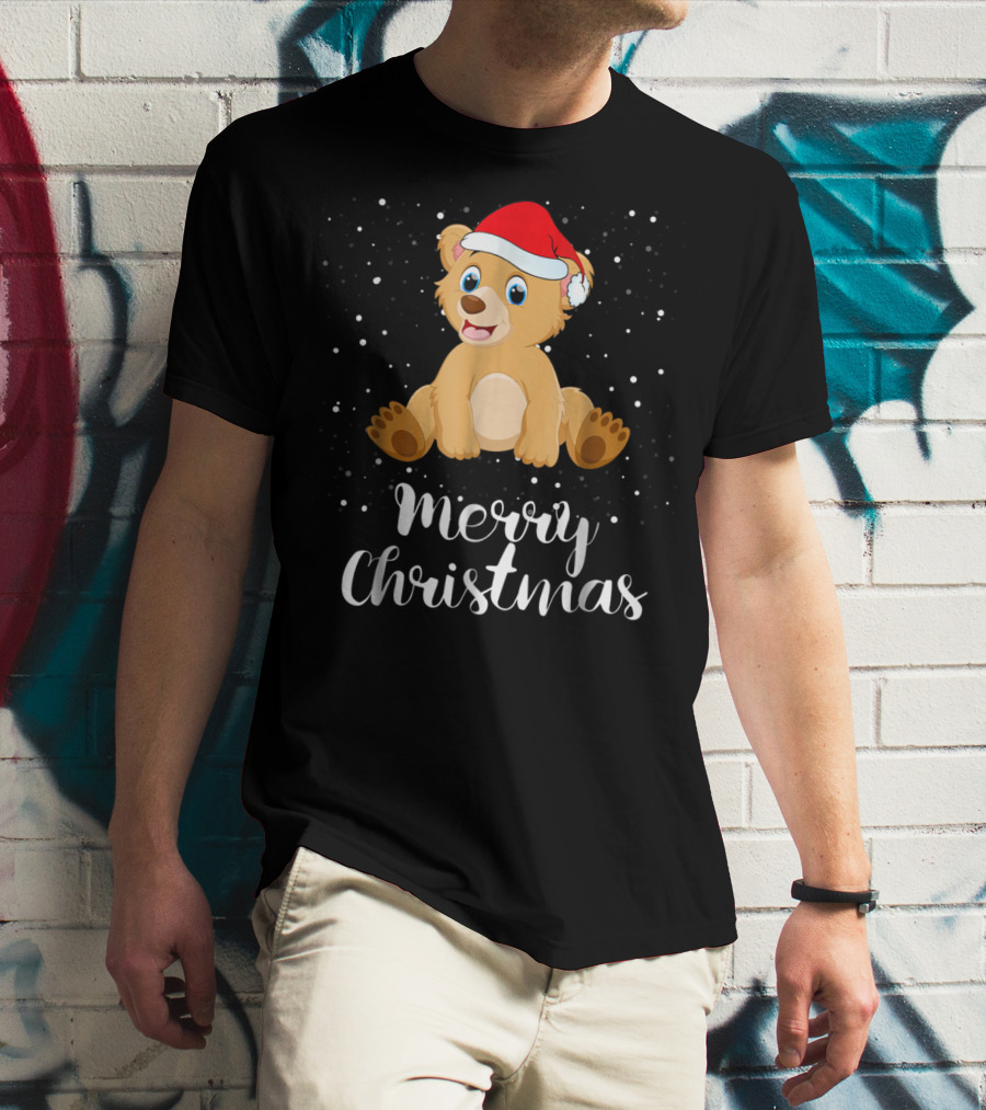 Bear Merry Christmas Funny Family Group Matching T-Shirt