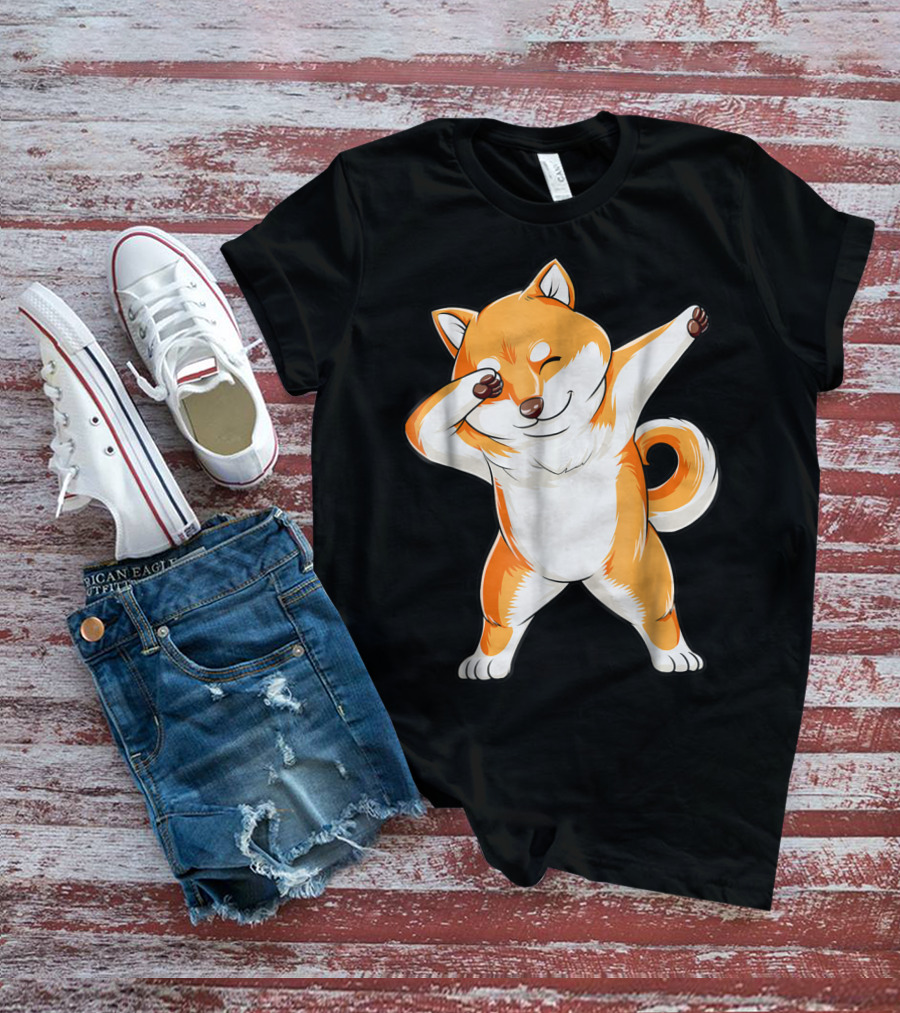 Dabbing Shiba Inu Dog Puppy Animal Lover T-Shirt