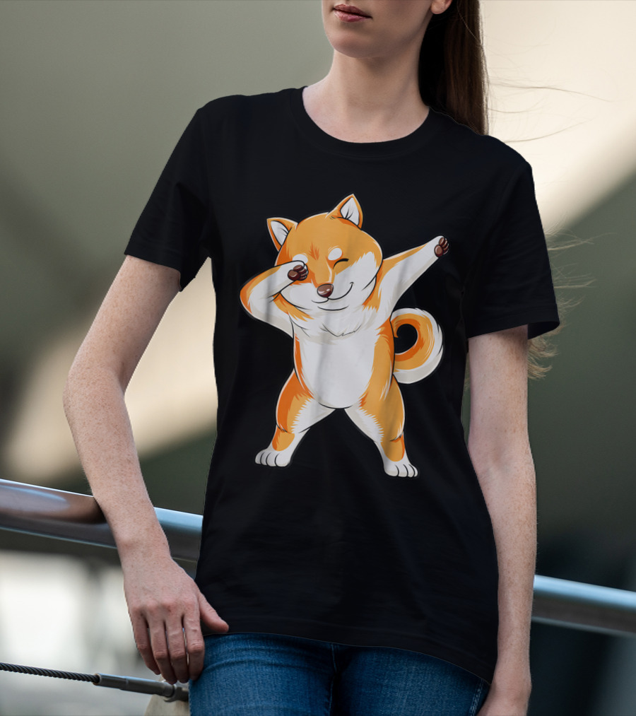 Dabbing Shiba Inu Dog Puppy Animal Lover T-Shirt