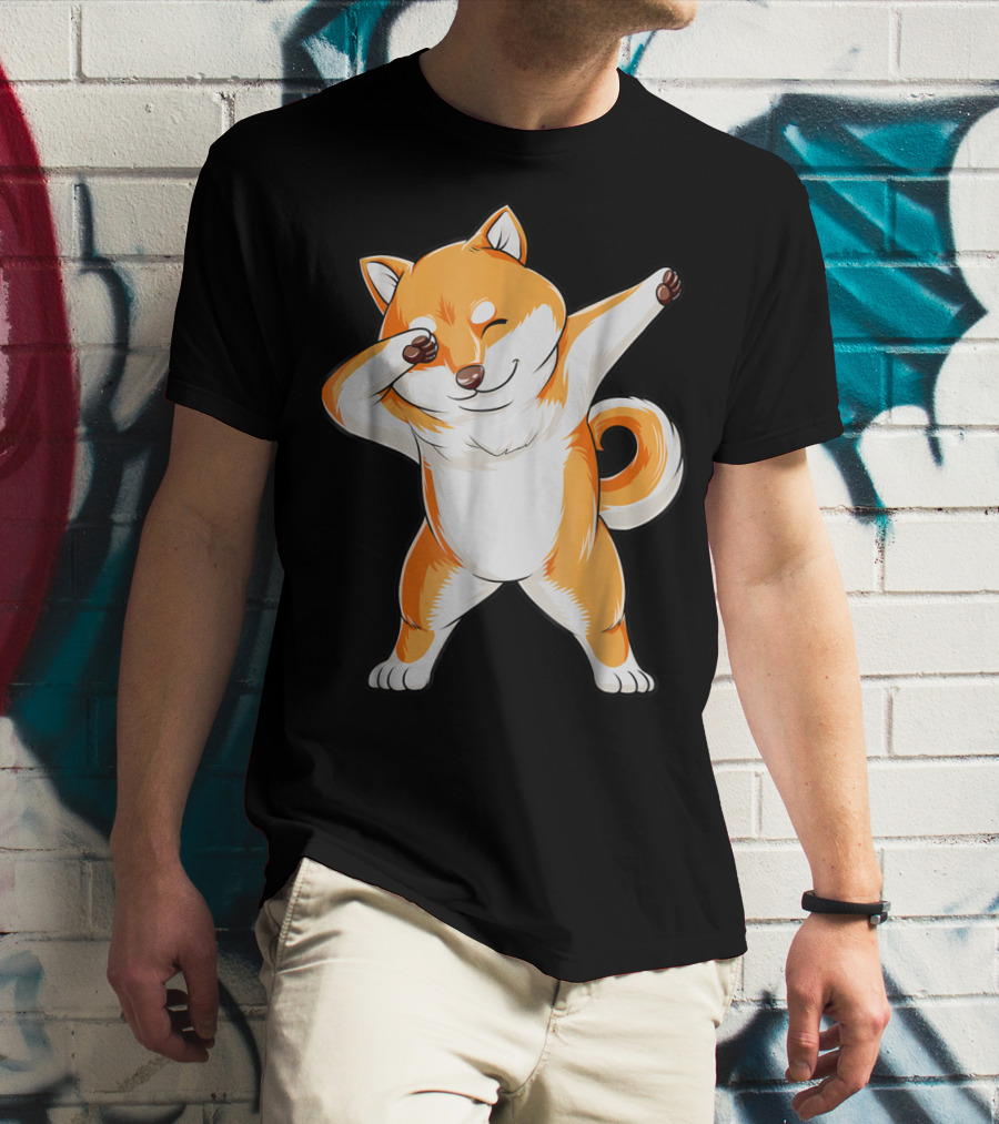 Dabbing Shiba Inu Dog Puppy Animal Lover T-Shirt