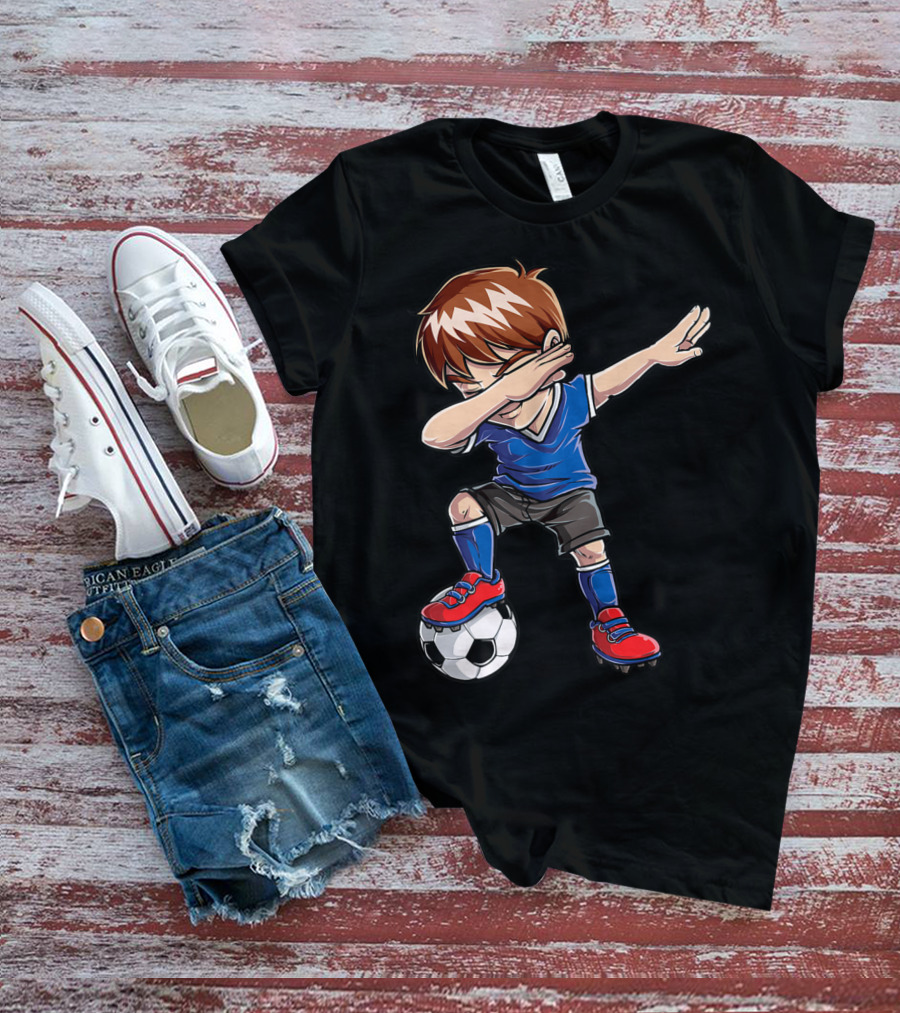 Dabbing Soccer Player With Ball T-Shirt