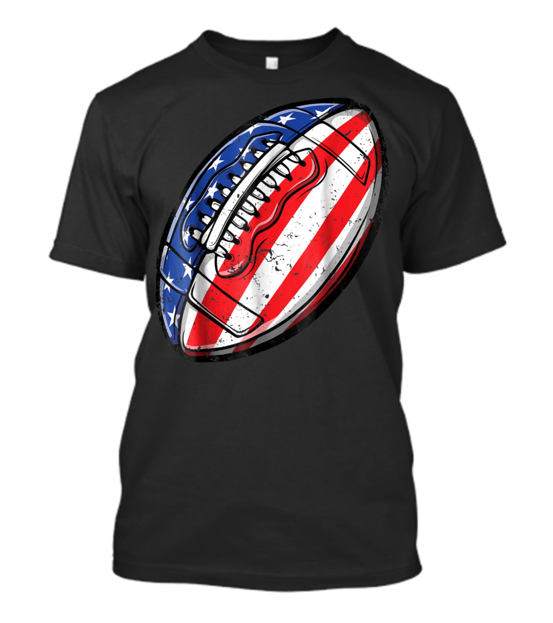 American Flag Football Fourth Of July T-Shirt