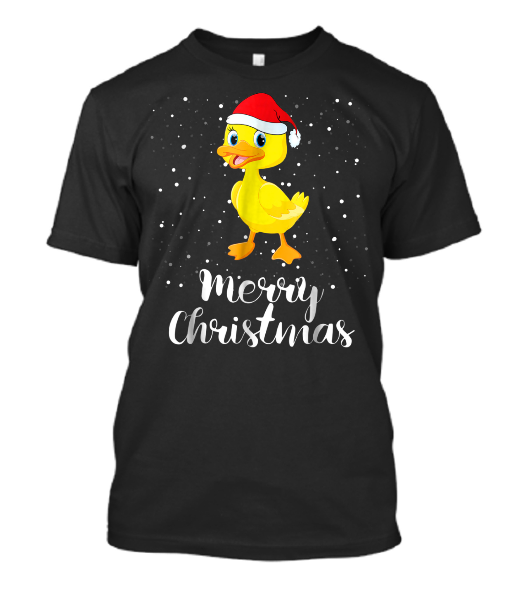 Merry Christmas Duck Funny Family Group Matching T-Shirt
