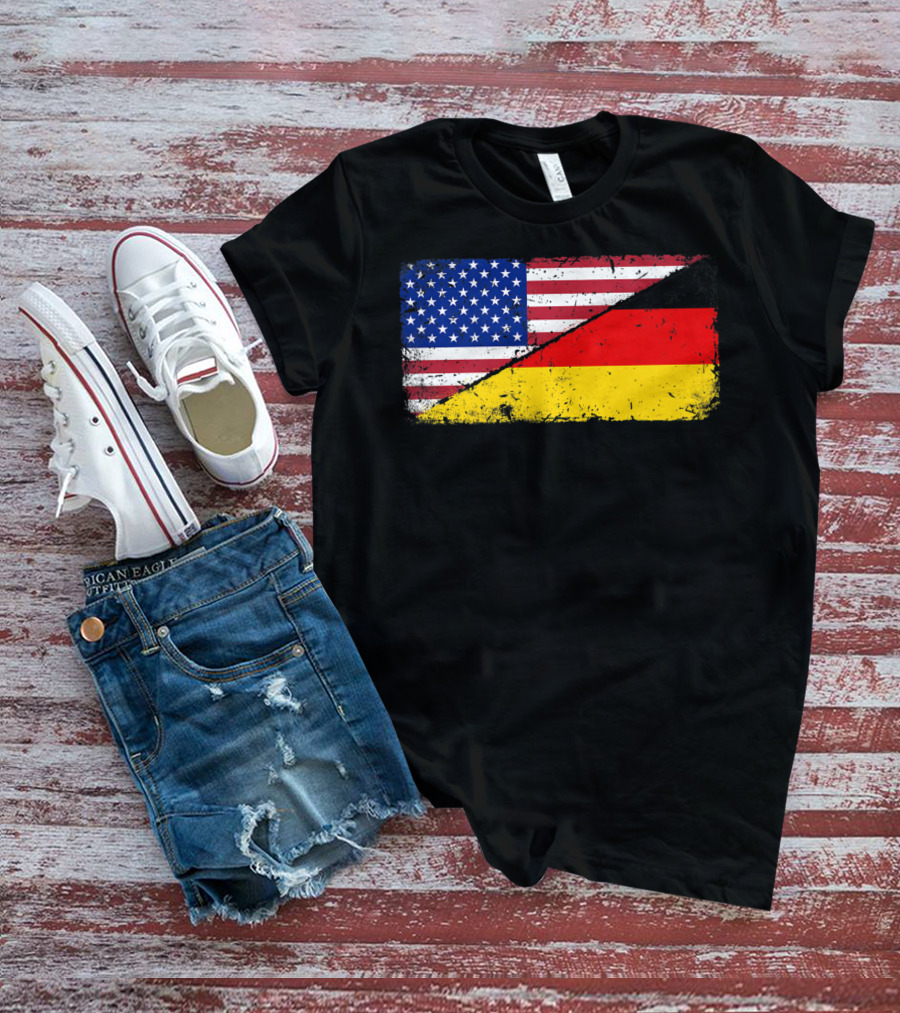 German American Flag Oktoberfest Mashup T-Shirt