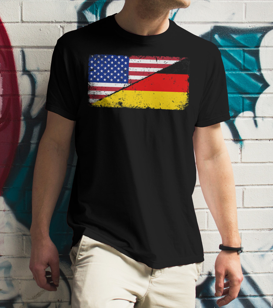 German American Flag Oktoberfest Mashup T-Shirt