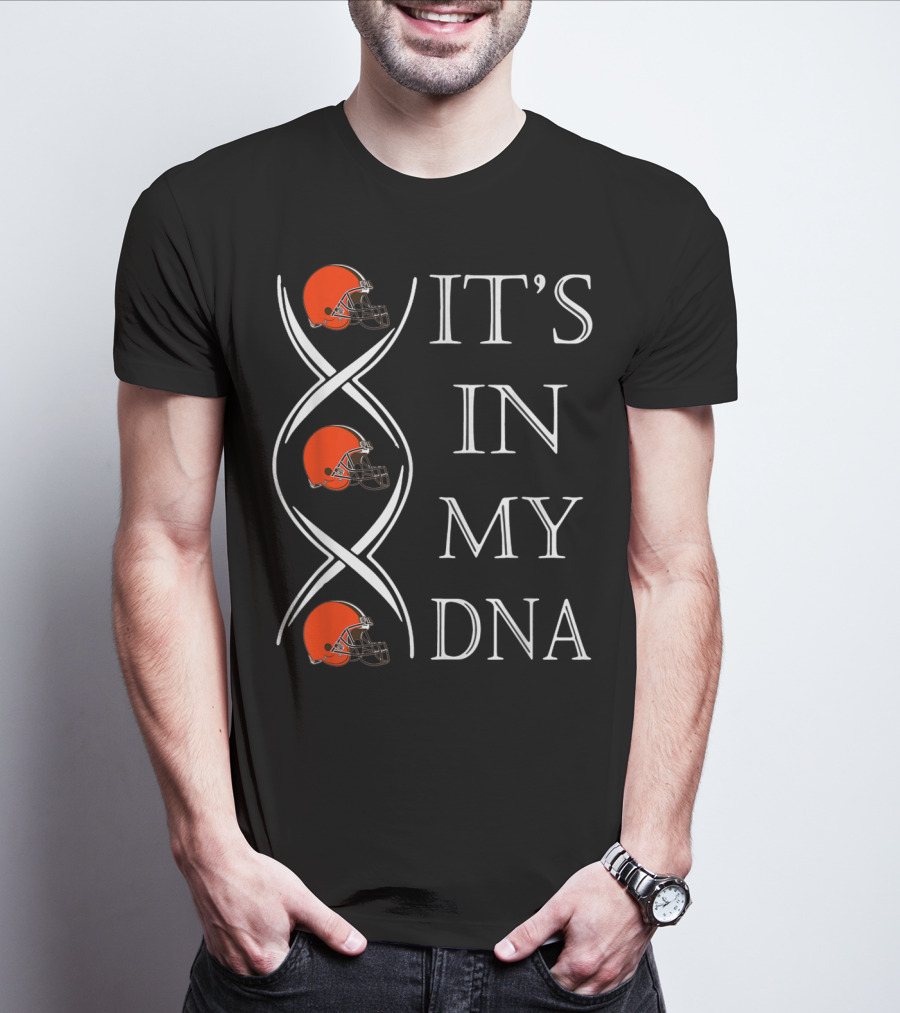 Cleveland Browns It's In My DNA Football Helmets T-Shirt