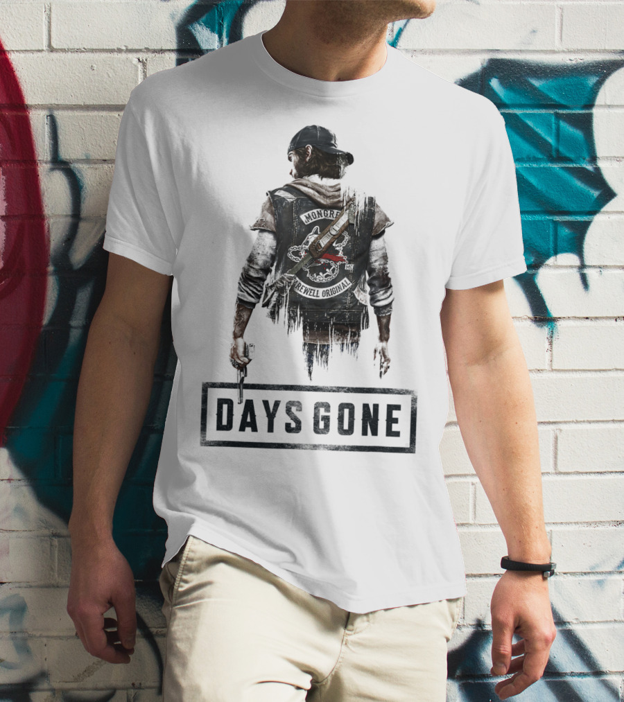 Days Gone Game Character Back View T-Shirt