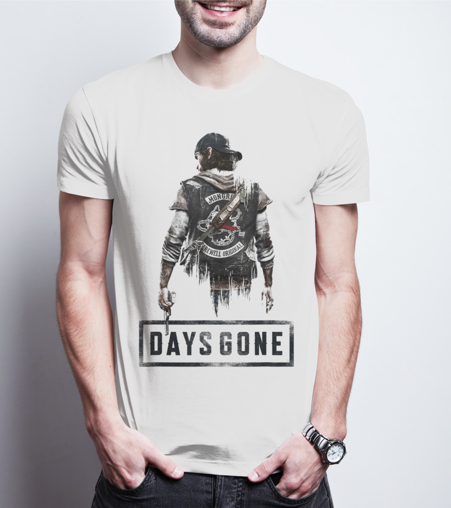 Days Gone Game Character Back View T-Shirt