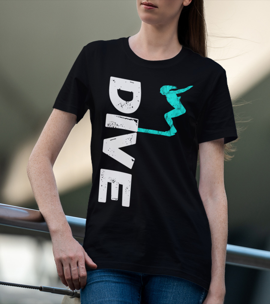 Dive Springboard Platform Diving Board Jumper T-Shirt