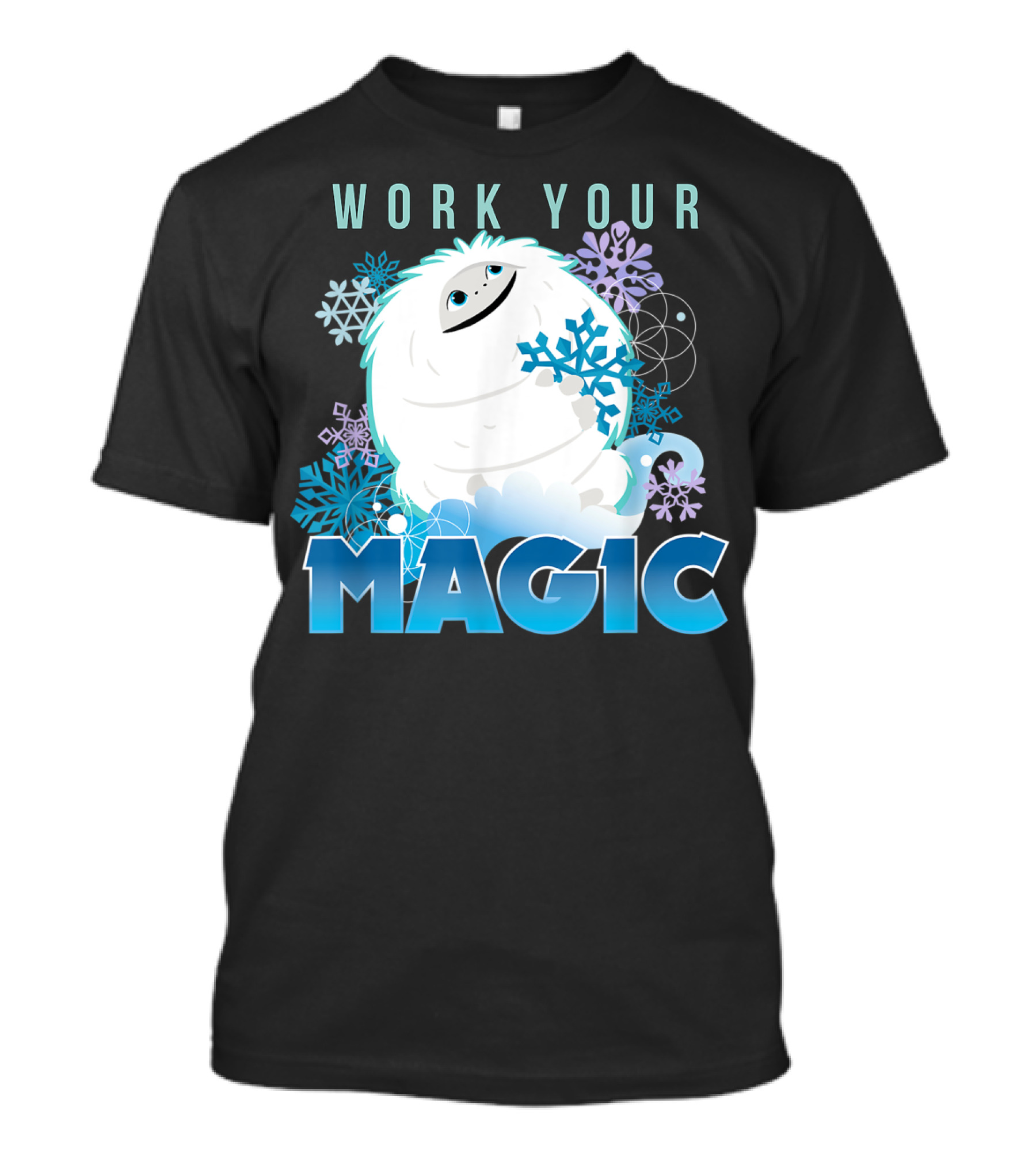 Dreamworks Abominable Work Your Magic Yeti With Snowflakes T-Shirt