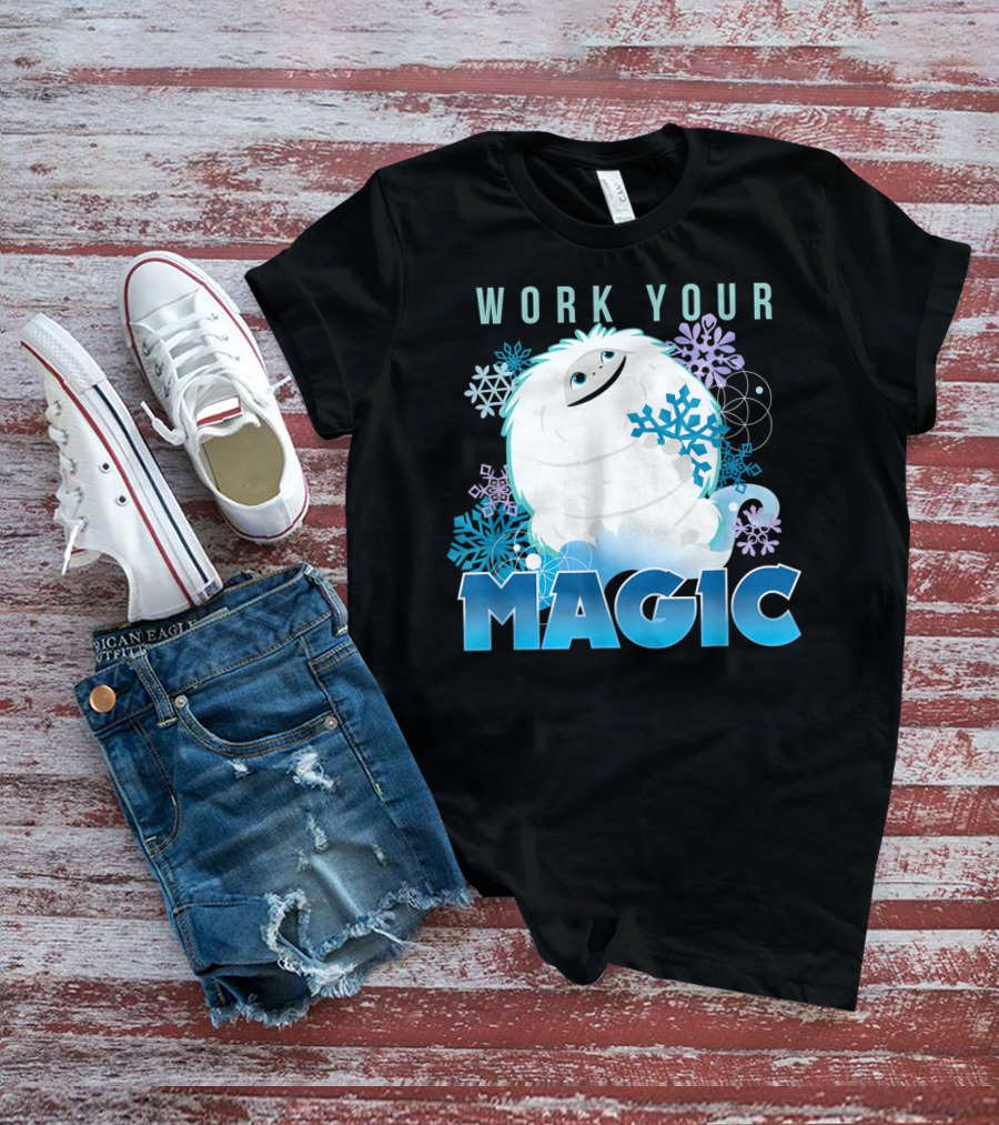 Dreamworks Abominable Work Your Magic Yeti With Snowflakes T-Shirt