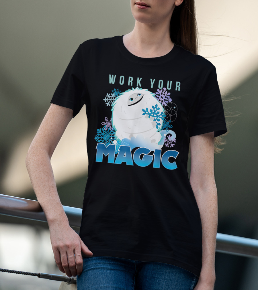 Dreamworks Abominable Work Your Magic Yeti With Snowflakes T-Shirt