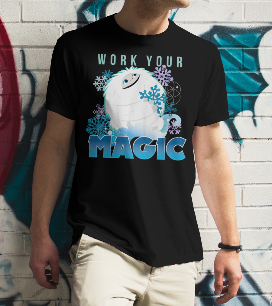 Dreamworks Abominable Work Your Magic Yeti With Snowflakes T-Shirt