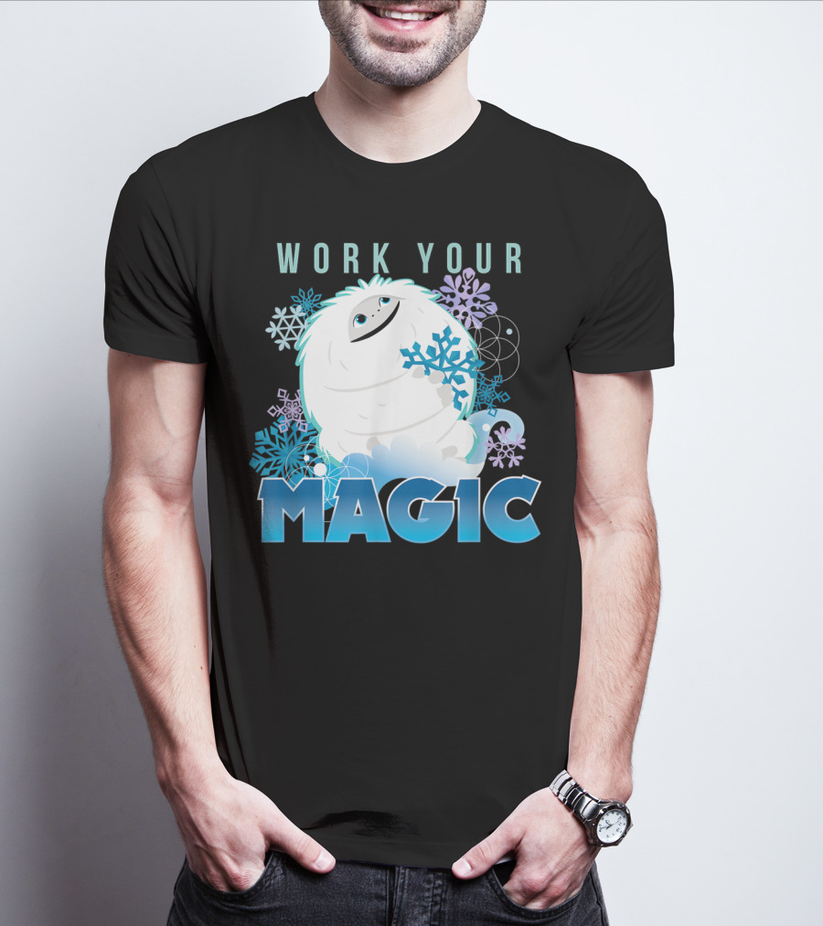 Dreamworks Abominable Work Your Magic Yeti With Snowflakes T-Shirt