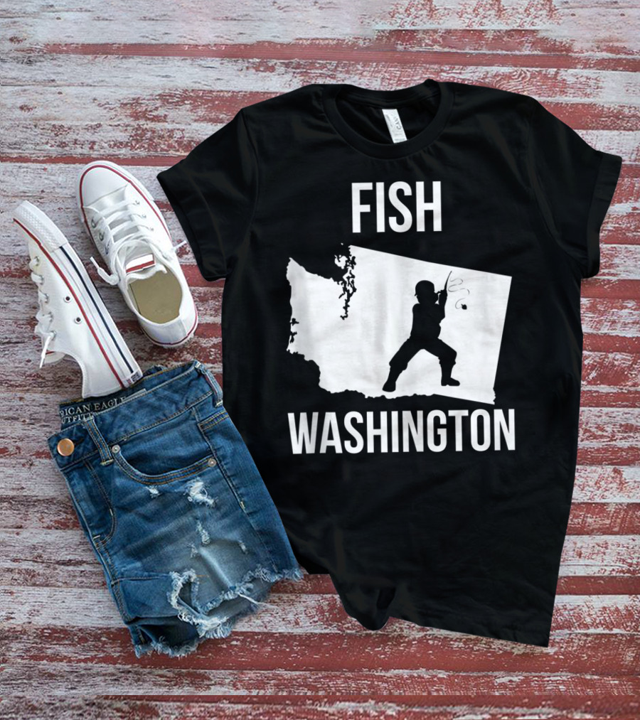 Fish Washington State Fishing Pride T-Shirt