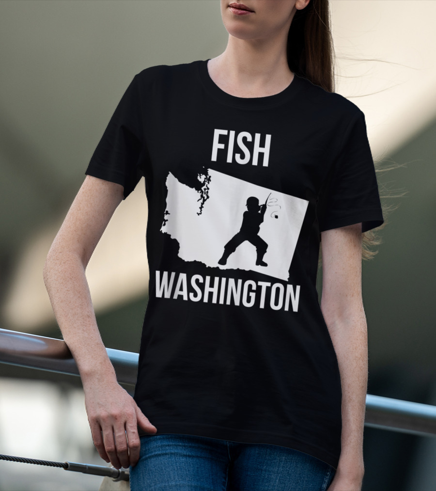 Fish Washington State Fishing Pride T-Shirt