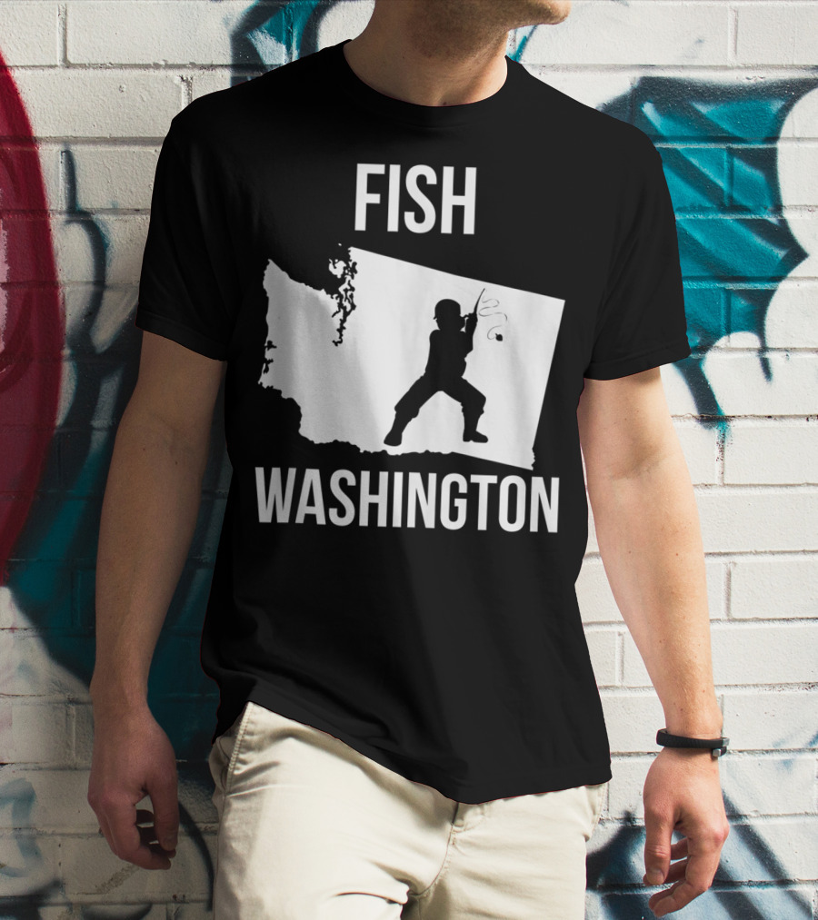 Fish Washington State Fishing Pride T-Shirt