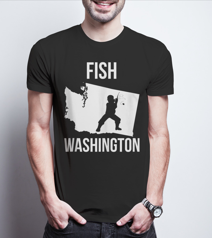Fish Washington State Fishing Pride T-Shirt