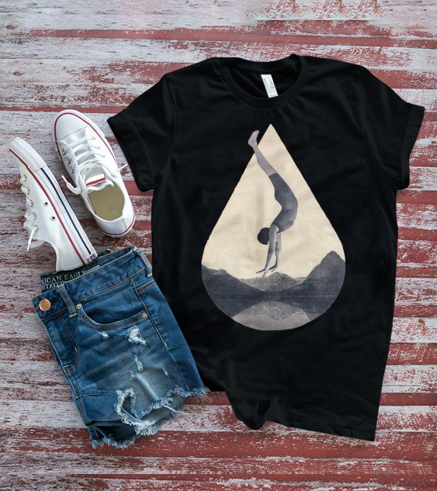 Fms 002 Flipped Upside Down Acrobat Over Mountains T-Shirt