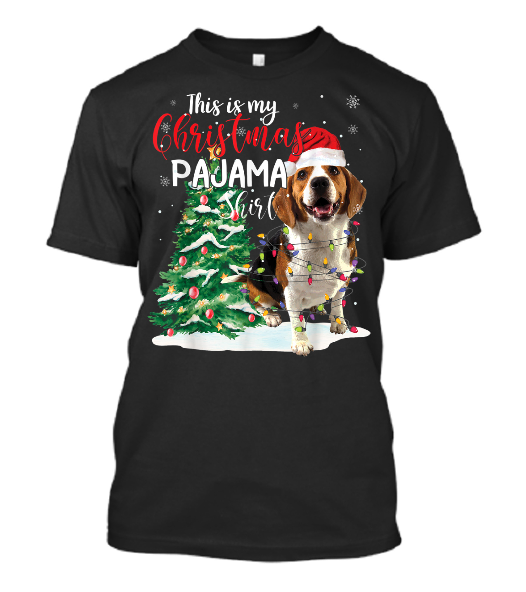 This Is My Christmas Pajama Shirt Beagle Dog T-Shirt