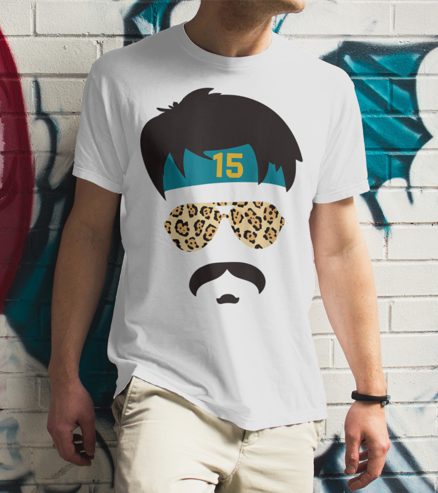 Jacksonville Football Uncle Rico Leopard Sunglasses 15 Headband 904 T-Shirt