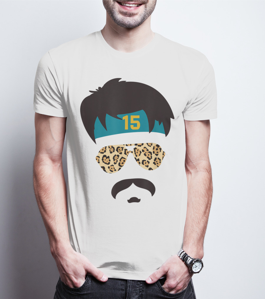 Jacksonville Football Uncle Rico Leopard Sunglasses 15 Headband 904 T-Shirt