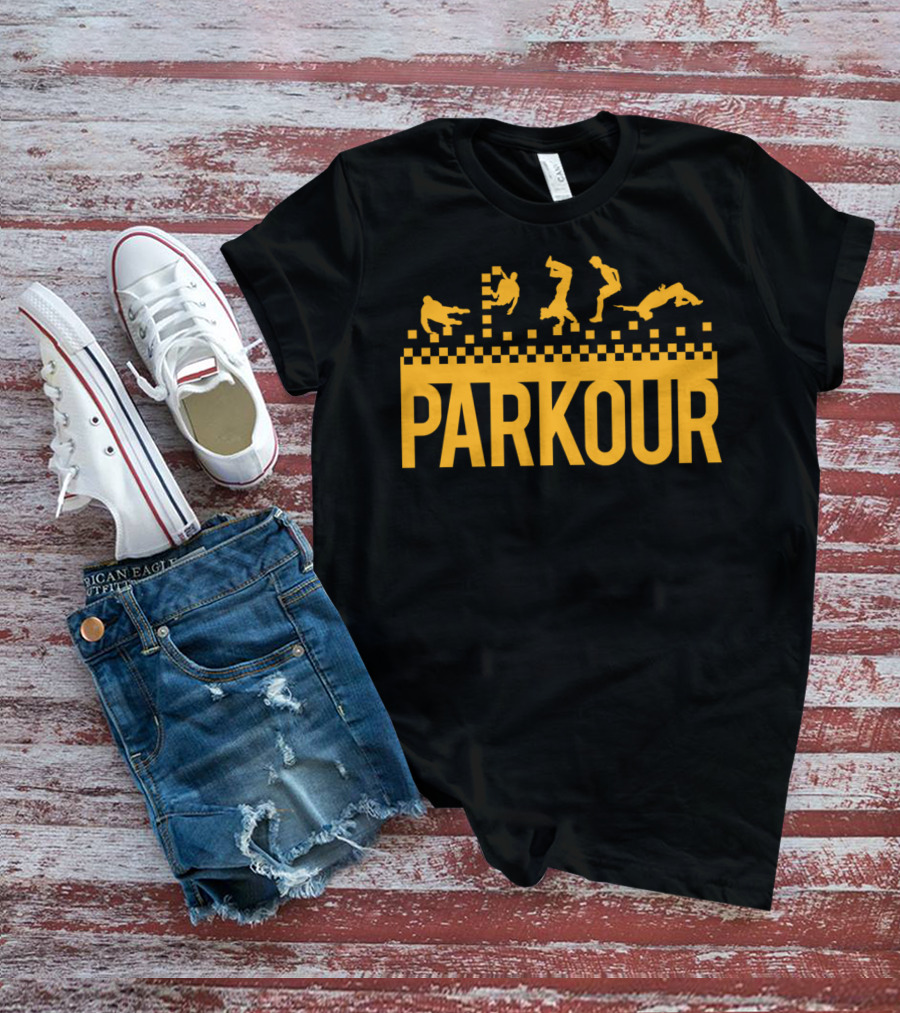 Vintage Parkour Free Running Action T-Shirt