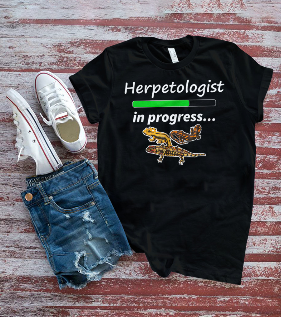 Herpetologist In Progress Tiger Salamander T-Shirt