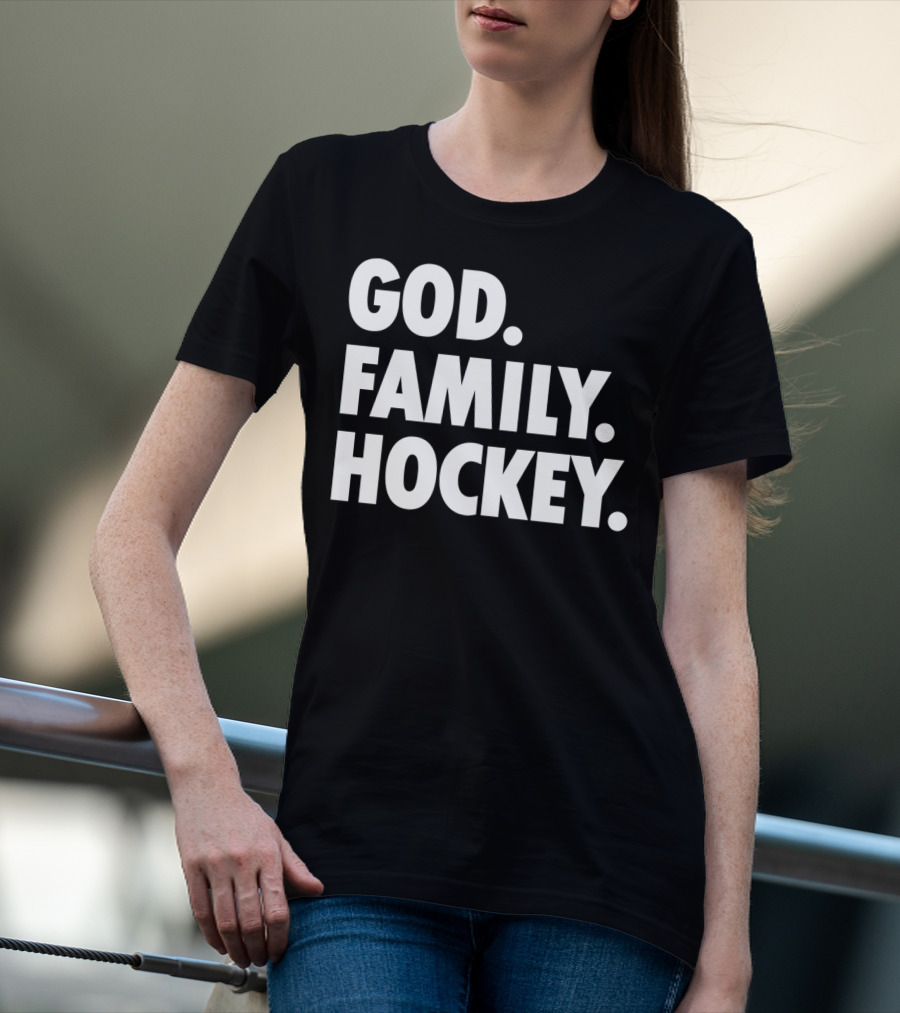 God Family Hockey T-Shirt