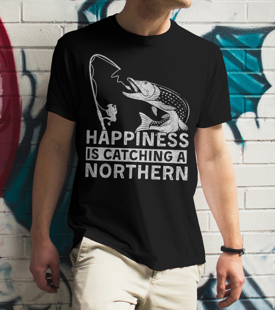 Happiness Is Catching A Northern Pike Camping T-Shirt