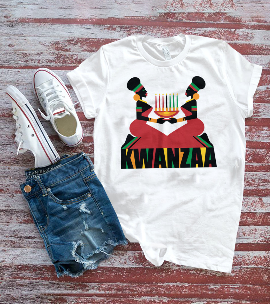 Kwanzaa Celebration African Kinara Tradition T-Shirt