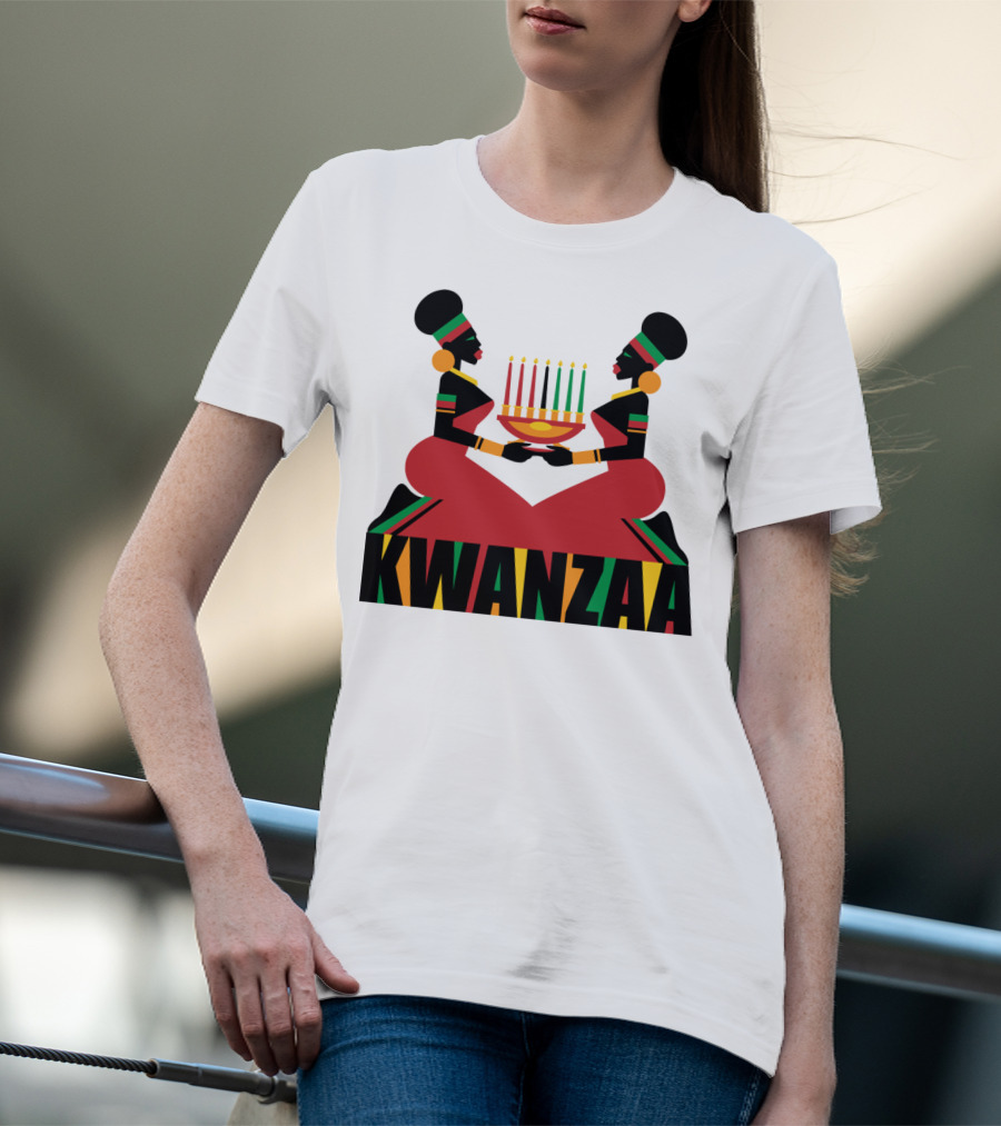 Kwanzaa Celebration African Kinara Tradition T-Shirt