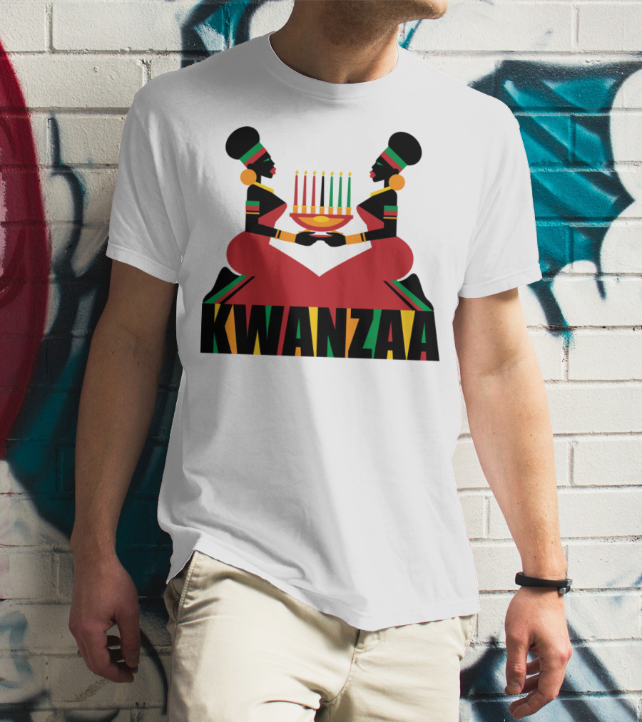 Kwanzaa Celebration African Kinara Tradition T-Shirt