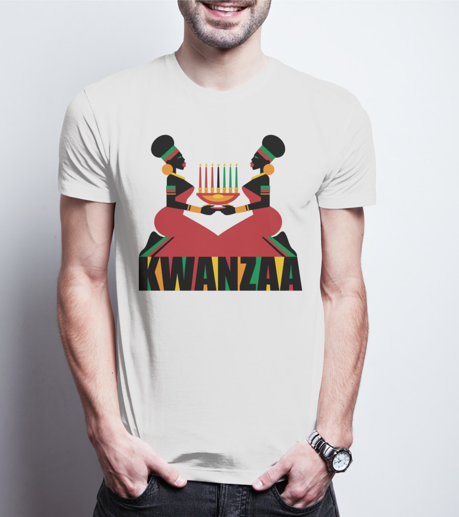 Kwanzaa Celebration African Kinara Tradition T-Shirt