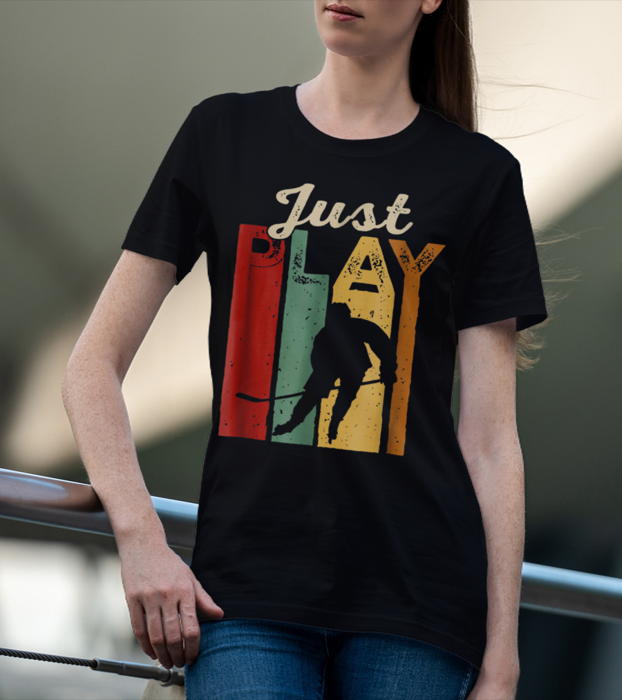 Just Play Hockey Retro T-Shirt