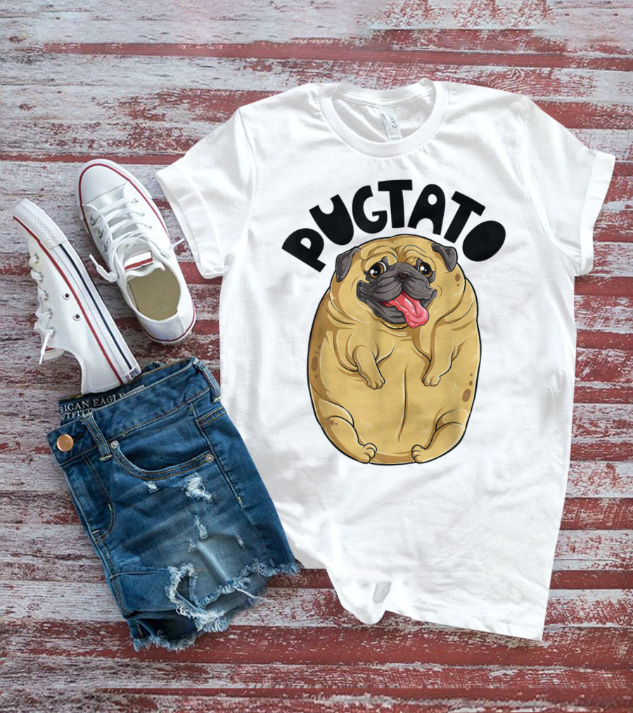 Pugtato Pug Potato Dog Lovers T-Shirt