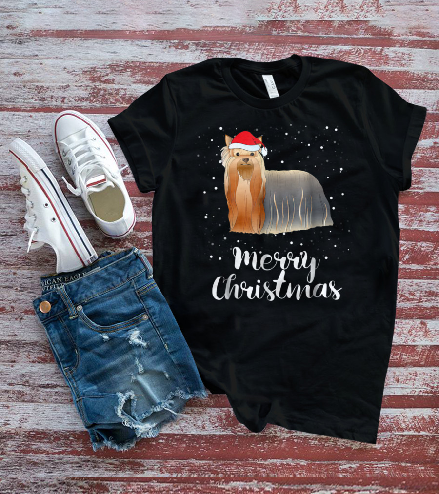 Merry Christmas Shih Tzu Family Group Matching T-Shirt