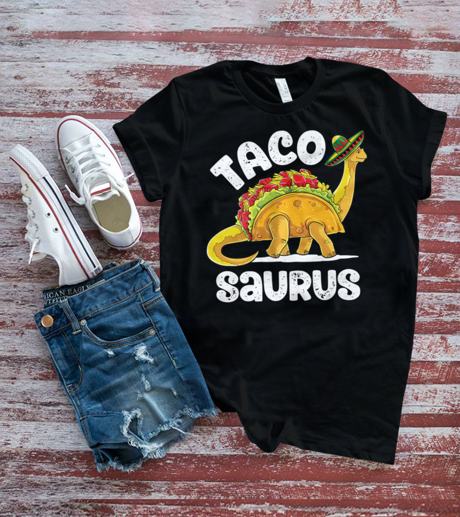 Tacosaurus Cinco De Mayo Sombrero Delight T-Shirt
