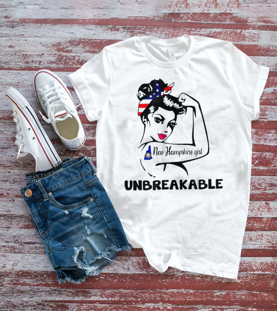 New Hampshire Girl Unbreakable Vintage Patriotic T-Shirt