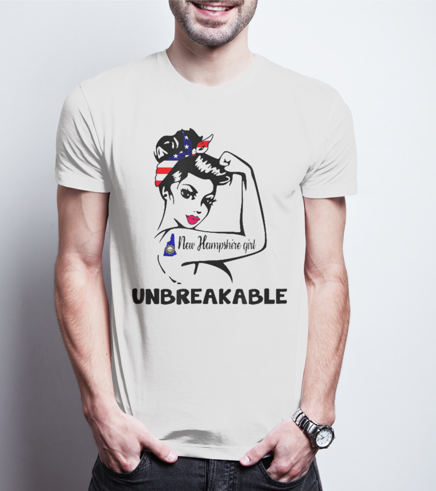 New Hampshire Girl Unbreakable Vintage Patriotic T-Shirt