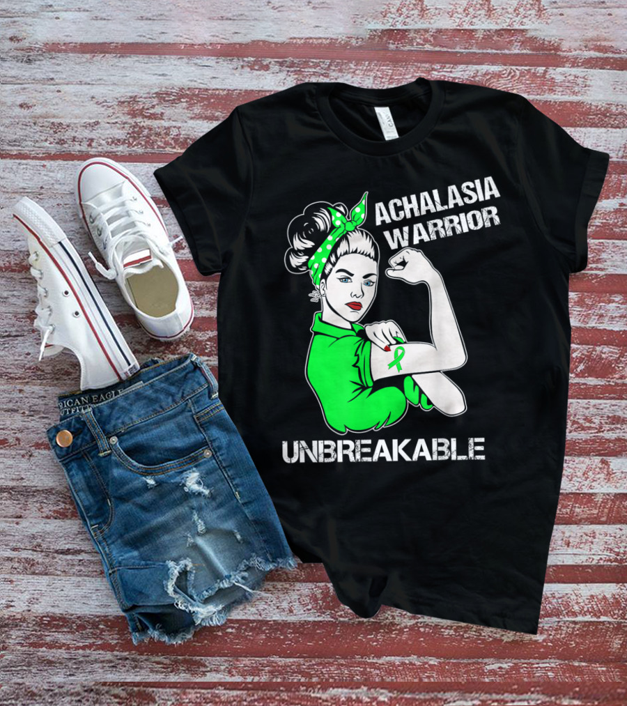 Achalasia Warrior Unbreakable Strong Woman Rosie T-Shirt