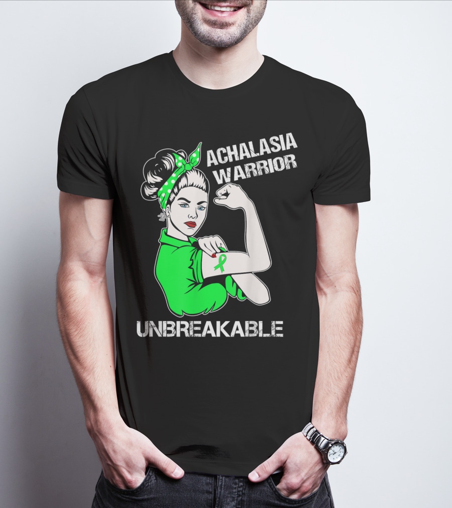 Achalasia Warrior Unbreakable Strong Woman Rosie T-Shirt