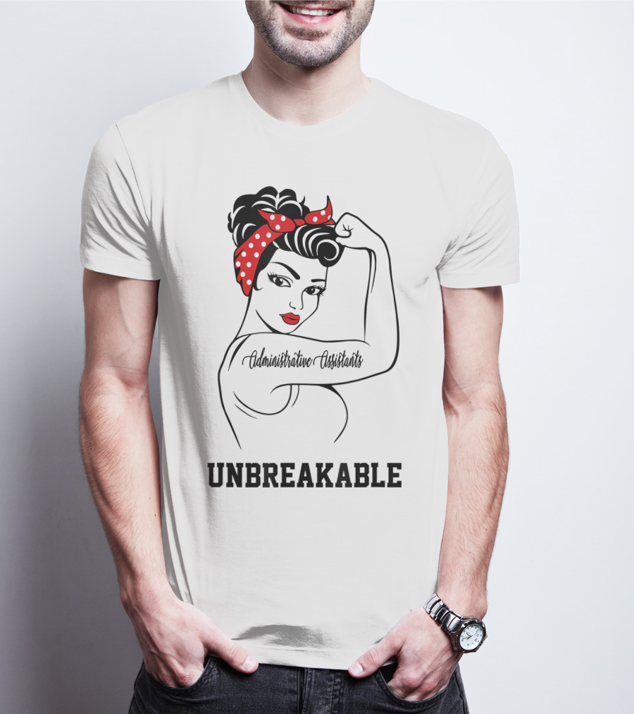 Administrative Assistants Unbreakable Strength Retro Bandana T-Shirt
