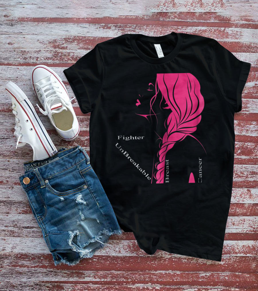 Breast Cancer Fighter Unbreakable Warrior T-Shirt