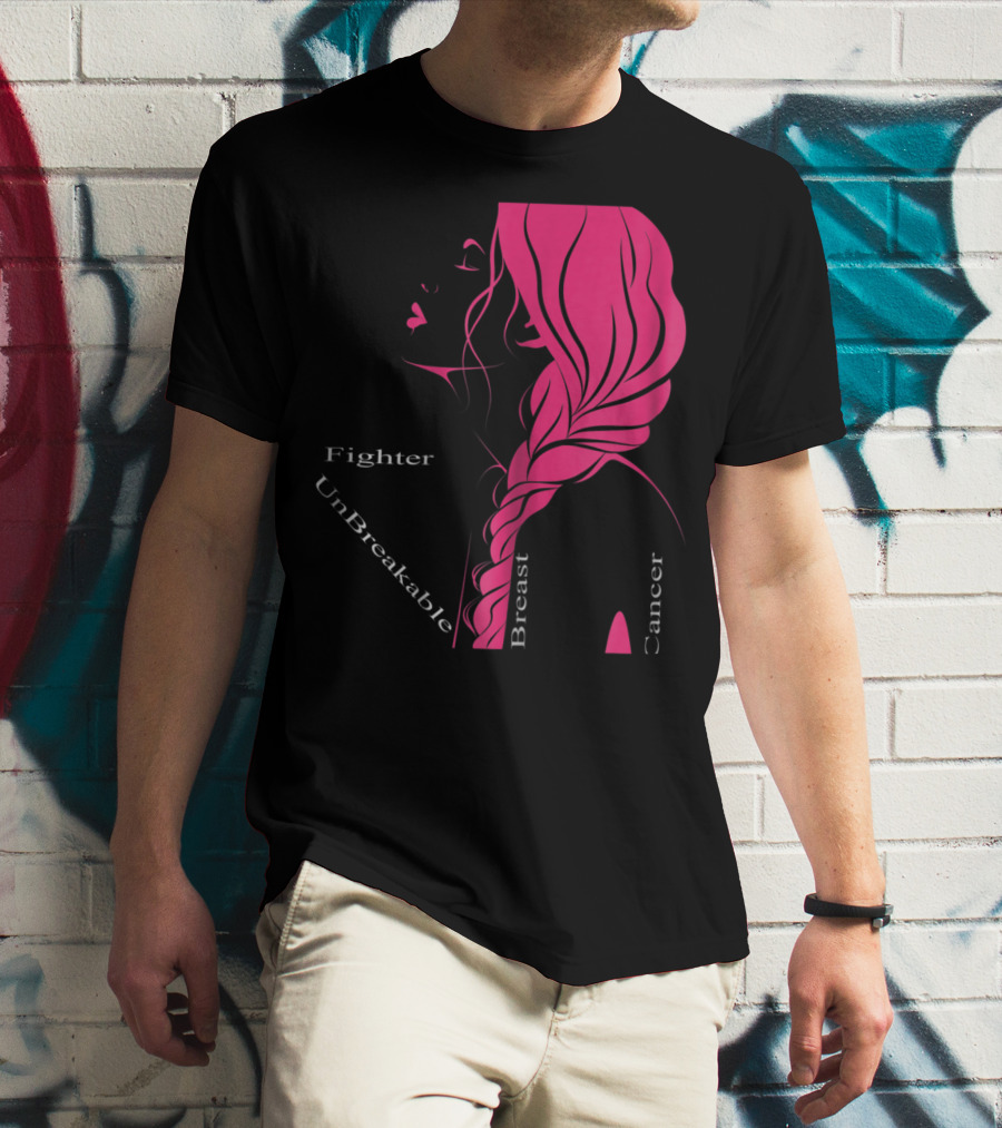 Breast Cancer Fighter Unbreakable Warrior T-Shirt